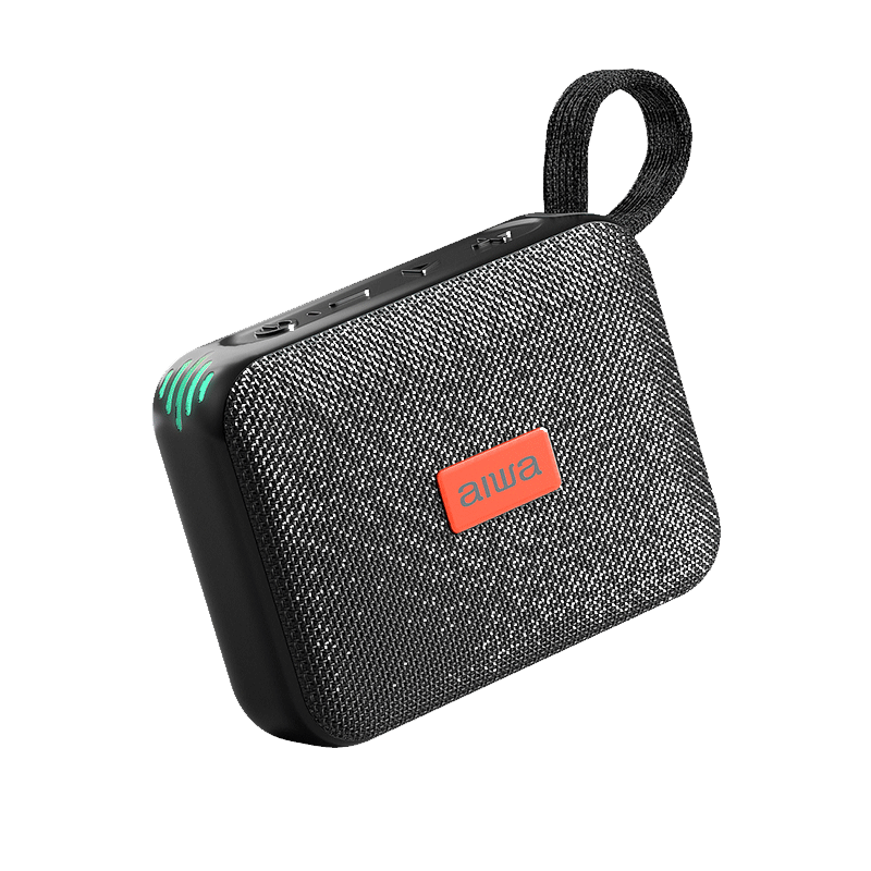 Aiwa AH-17 Waterproof MAX Bluetooth Speaker [IPX7 Waterproof] Outdoor Camping Portable Wireless Bass Bluetooth Ambient Light Stereo Surround Black