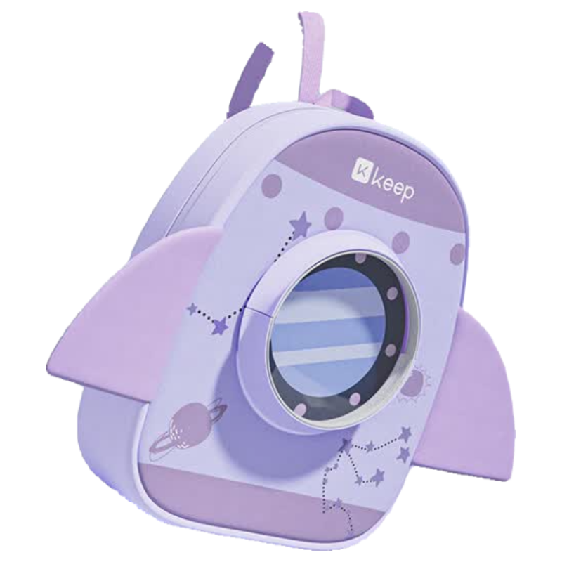 Keep Children's Swim Bag, Swimming Storage Bag for Boys And Girls, Sports Portable Large Capacity Waterproof Backpack, Starry Purple
