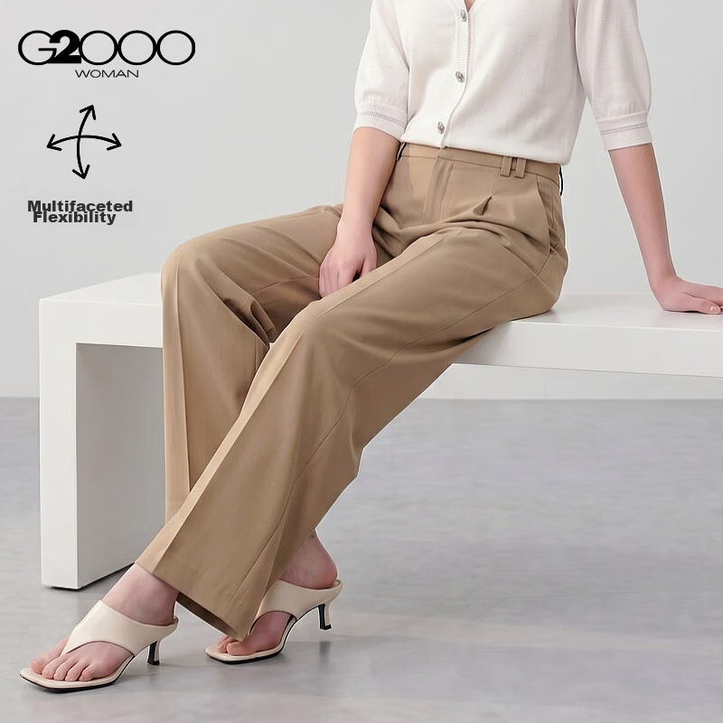 G2000 Women's 2026 Spring Summer Straight-Leg Multi-Stretch Casual Pants Mall Edition