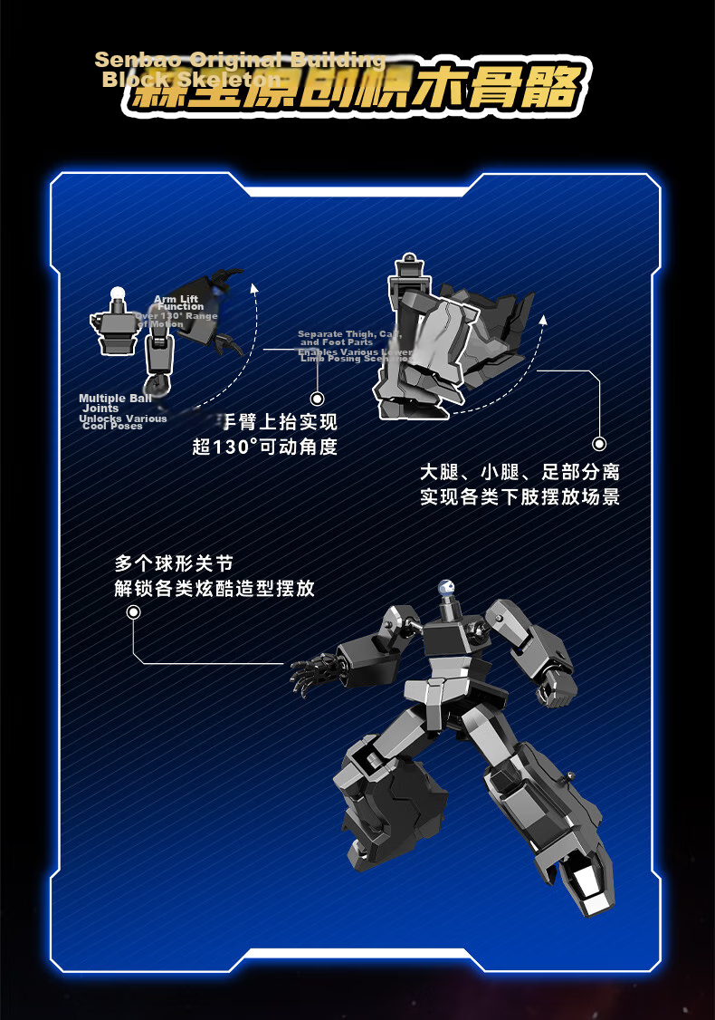 Senbao Building Blocks King of Glory Building Block Figure Toy for Boys Birthday New Year Gift Tianchen Level Blind Box First Series Single Box 12