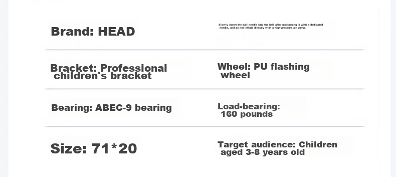 HEAD Children's Skateboard for Beginners, Four-Wheel Light-Up Double-Warped Skateboard for Boys And Girls Aged 3-9, Professional Entry-Level Skateboard, Magic Planet 20