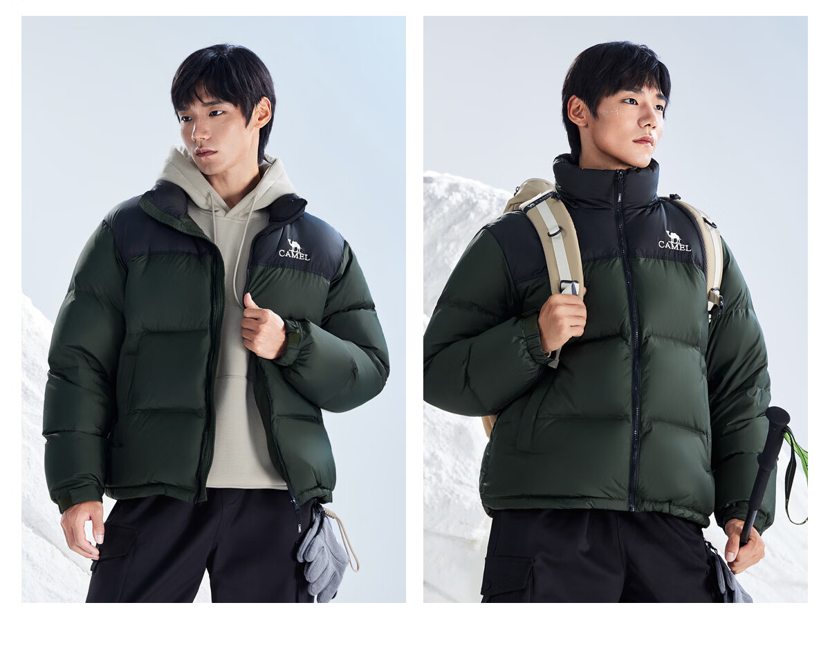 CAMEL Flame Mountain down Jacket 2.0 Wang Junkai Edition [Wang Zhe Kai Armor] Men's Thickened Warm Coat for Winter 34