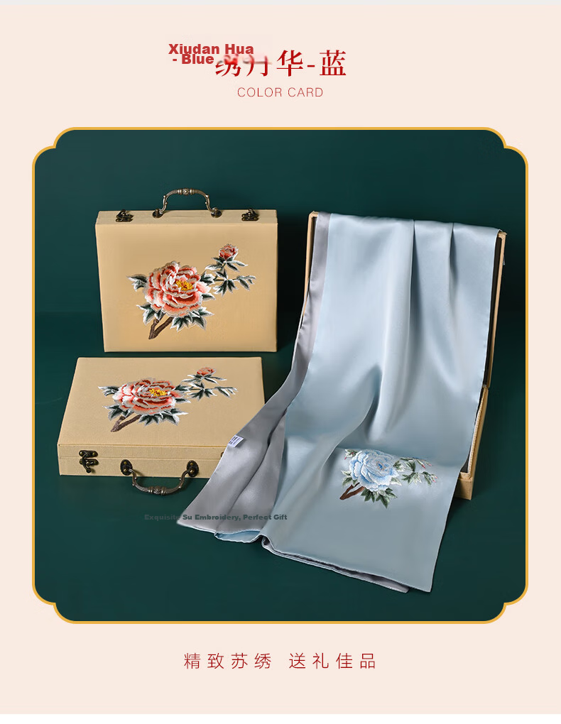 Hangsilu Silk Scarf, Women's Mulberry Silk Shawl, High-End Birthday Gift, Holiday Present for Mom And Elders 20
