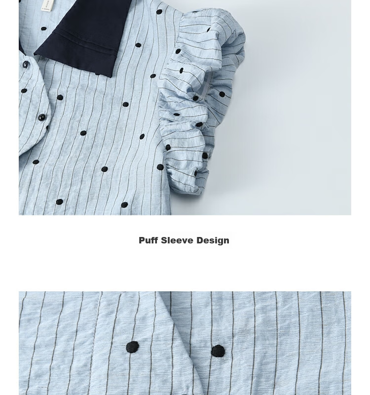Mixiu [] Polka Dot Embroidered Shirt for Women 2026 Summer Unique Design Short Sleeve Blouse 20