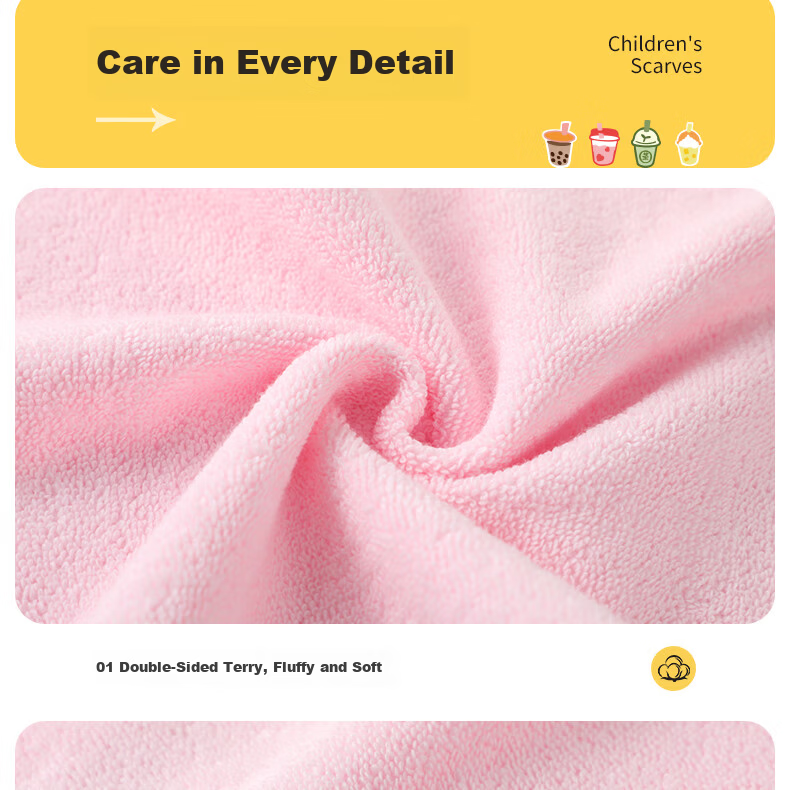 Grace Infant Class A Towel, Children's Pure Cotton Face Towel, Home Embroidered Small Towel, Soft Absorbent Face Cloth for Washing And Sports 18