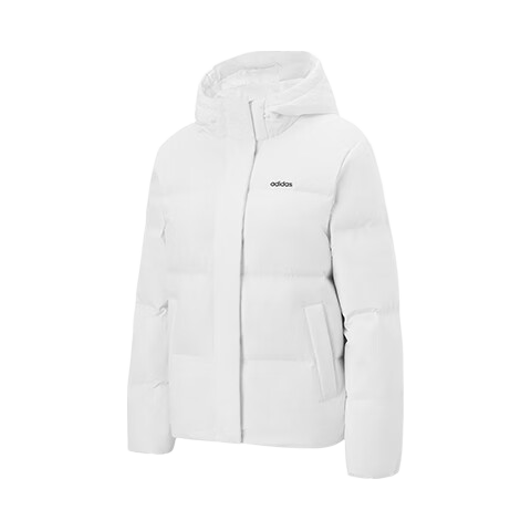 Adidas 550 down Commuter Windproof Warm Duck down Jacket Puffer Coat for Women, Winter Hooded, Size S