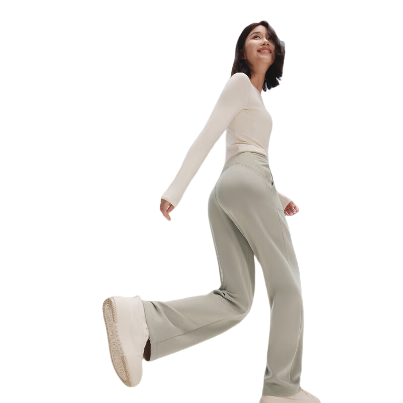 Beneunder High Elasticity Straight-Leg Pants for Women Slim Fit Casual Quick-Dry Breathable Sports Pants Autumn Versatile SF150