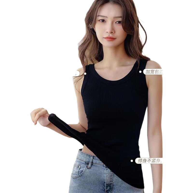 LangSha Women's Camisole Tank Top with Built-In Bra Pads, Thin Summer Undershirt Vest for Sports And Outer Wear
