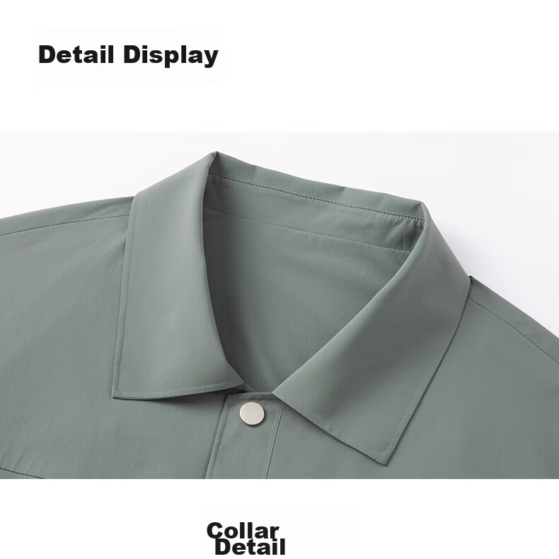 Shanshan [UPF50+] Sun Protection Anti-Wrinkle Men's Spring Business Polo Collar Executive Casual Work Jacket 15