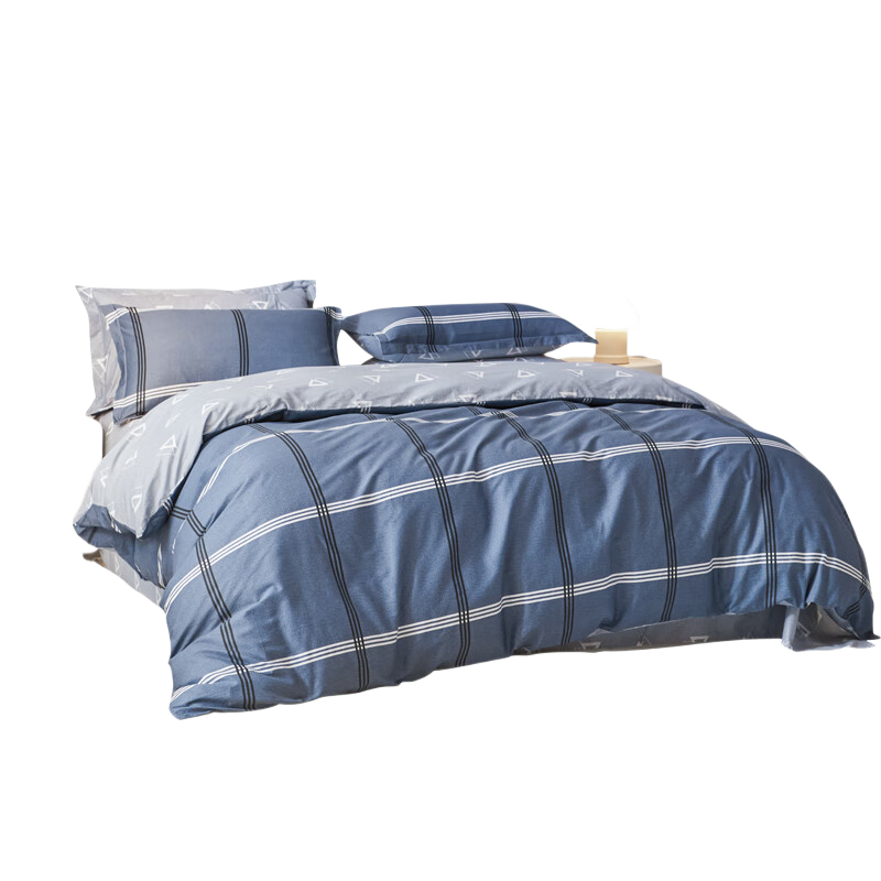 Hengyuanxiang Pure Cotton Duvet Cover, Single Piece, 100% Cotton, Single Bed Quilt Cover, Stain-Resistant Bedding Set, 180*200cm