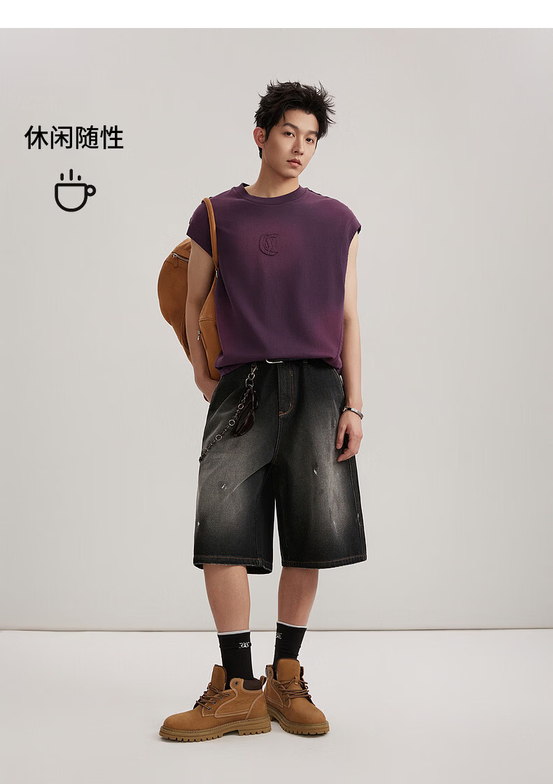 CABBEEN Applique Embroidered Logo Men's Trendy Casual Comfortable Soft Breathable Vest 2026 Summer 13