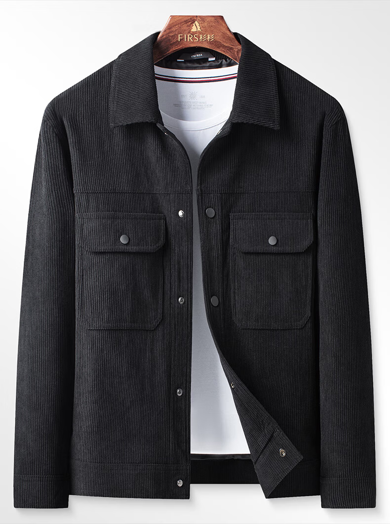 Shanshan [Corduroy] High-End Men's Casual Lapel Workwear Loose Trendy Versatile Jacket Coat for Spring and Autumn 2