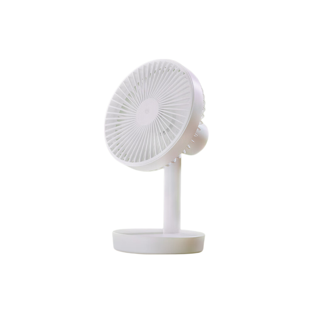 JD Original Desktop Mini Fan, Handheld Portable Rechargeable Fan, Compact Outdoor Camping Dormitory Office Home Kitchen Fan, Large Blade High Airflow Wireless Quiet Operatio