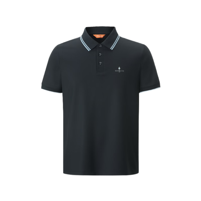 Biyinlefen Father's Day 2026 Summer New Men's Casual Color-Block Cool Stretch Polo Shirt with Contrast Collar Short Sleeve