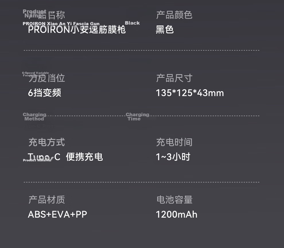 PROIRON Puliai Fascia Gun Massager Shoulder Neck Waist Back Massager Mini Portable Gift for Parents Mother's Day Valentine's Day Qixi Festival Birthday 18