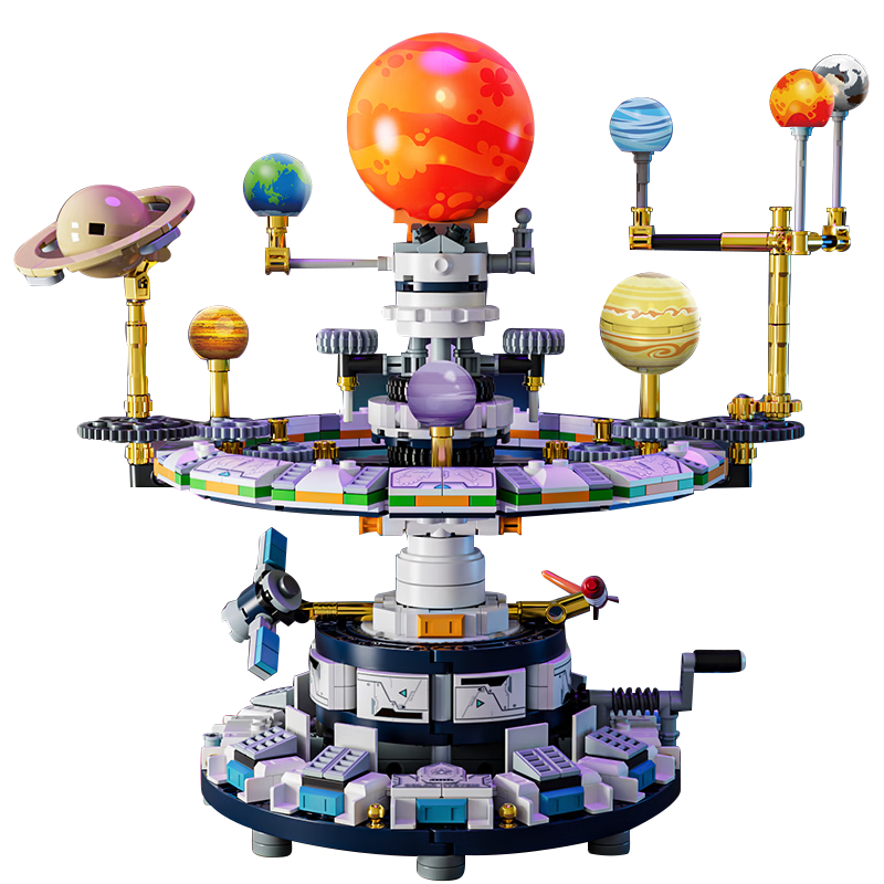 Building Block Assembled Solar System Planetarium Educational Toy for Kids Boys and Girls Ages 6-12-15 Birthday New Year Gift