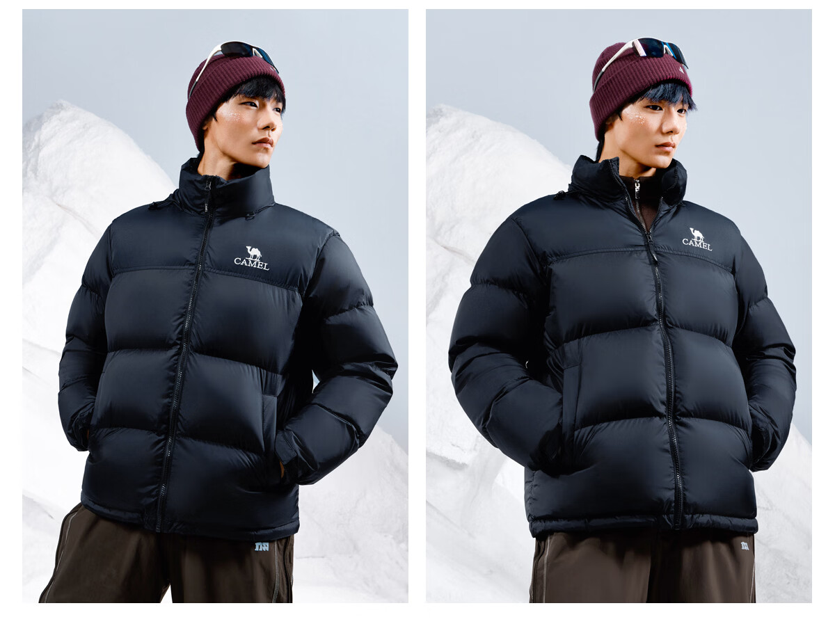 CAMEL Flame Mountain down Jacket 2.0 Wang Junkai Edition [Wang Zhe Kai Armor] Men's Thickened Warm Coat for Winter 30