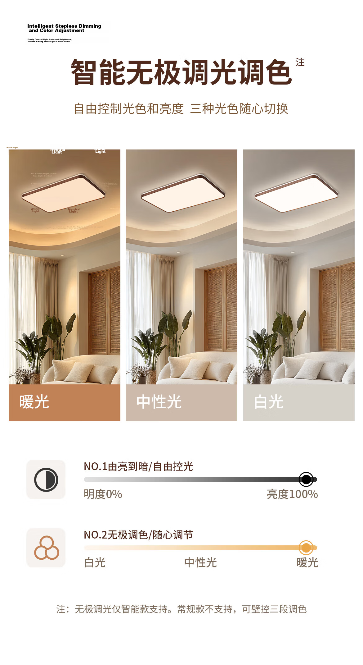 DELIXI Vintage Style Ceiling Light Main Lamp Living Room Wood Grain Bedroom Eye Protection Light 140W 5