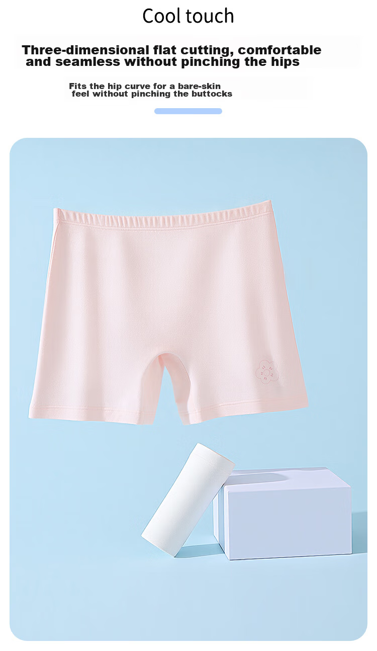 Urban Beauty Girls' Children's Underwear Safety Shorts Summer Thin Antibacterial Anti-Exposure Boxer Briefs for Older Girls 9