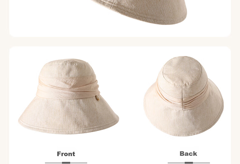 677888 Women's Summer Sun Hat Japanese Style Fisherman Hat Large Brim Sun Protection Cap 28
