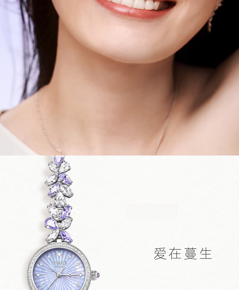 FanciFanci Wisteria Flower Women's Watch Anniversary Fairy Purple Birthday 520 Gift for Girlfriend 15