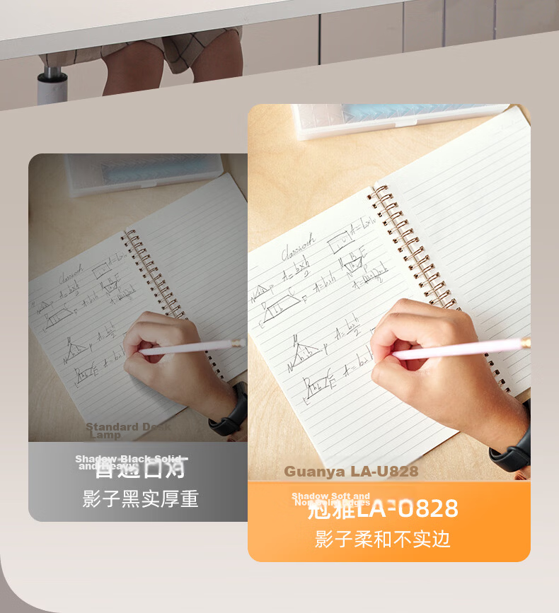 Guanya Eye Protection Desk Lamp Full Spectrum Reading Light for Students Children Study Dormitory Bedroom 8