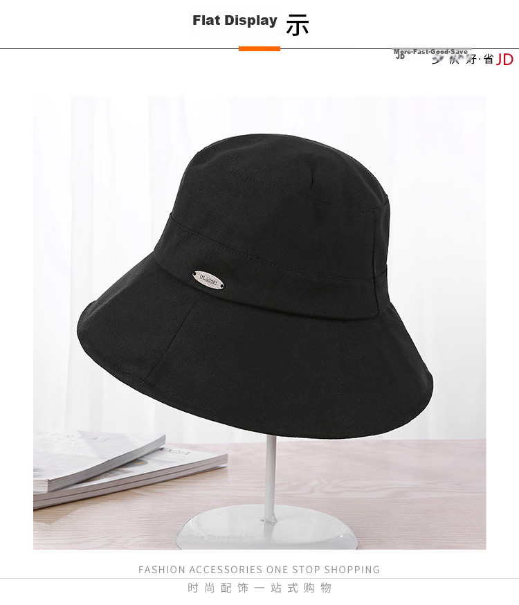 GLO-STORY Women's Sunshade Hat Thin Mesh Breathable Sun Protection Fisherman Hat Korean Style Casual Foldable UV Protection Bucket Hat 23