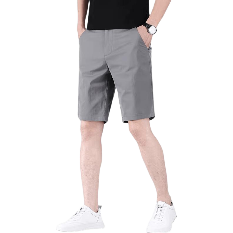 Playboy Ice Silk Men's Five-Point Shorts Summer Thin Breathable Quick-Dry New Business Casual Versatile Mid-Length Pants Trend