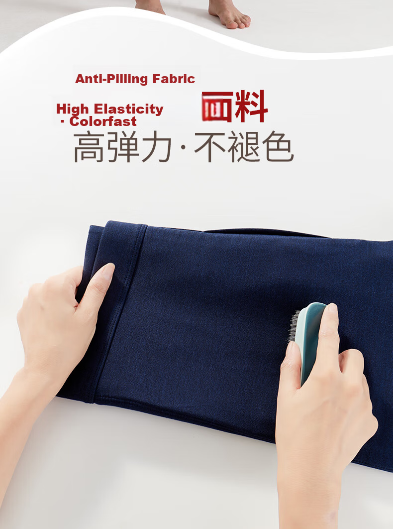 Mengyangwang Men's Thermal Pants 100% Mulberry Silk Filled Cotton Pants Thickened Winter Warm Underwear for Middle-aged and Elderly Men in Northeast Cold 4
