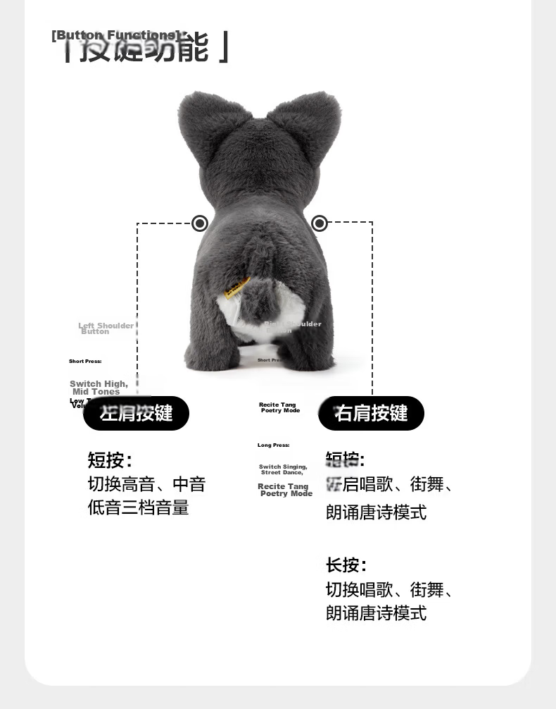 Babycare & bct West Highland White Terrier Plush Toy Smart Pet Doll Children's Birthday First Year Gift 16