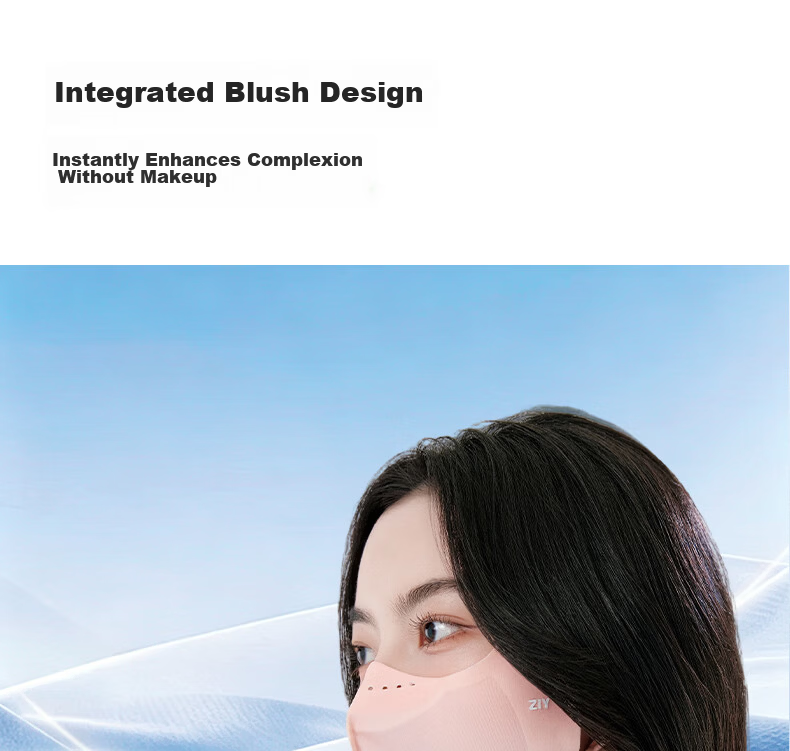 ZIY Seamless Sun Protection Mask for Women UV Protection 2026 New Driving Fishbone Gradient Face Bikini Sun Shield Mask 7