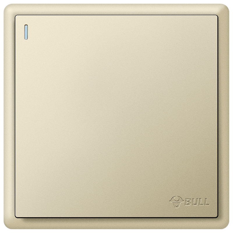 BULL G36 Series One-Gang Two-Way Switch G36K112 Champagne Gold Flush Mounted