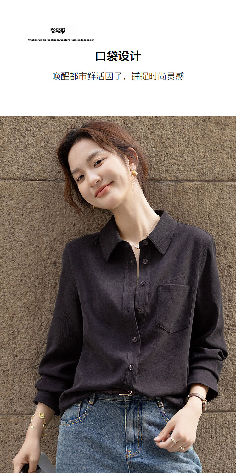 Demana Mocha Mist Winter Vintage Warm Brushed Cotton Shirt with Designed Pockets Loose Fit Women's Top 7