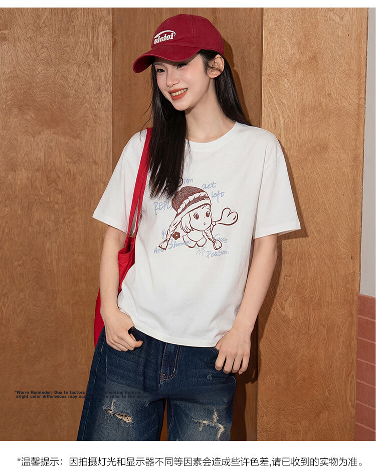 TonLion 2026 New Summer Women's Short Sleeve T-Shirt Loose Chic Korean Style Early Spring Top Youthful 2
