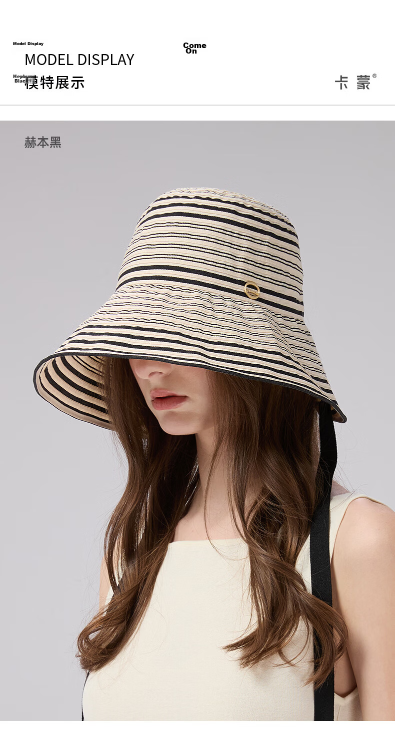 Kenmont Women's Hat 2026 New Sun Protection UV Shielding Large Head Circumference Sun Hat Fisherman Hat 6265 4