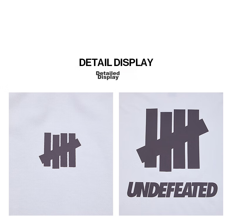 UNDEFEATED Five Stripes Official Autumn New Classic LOCK UP Short Tee White S 5