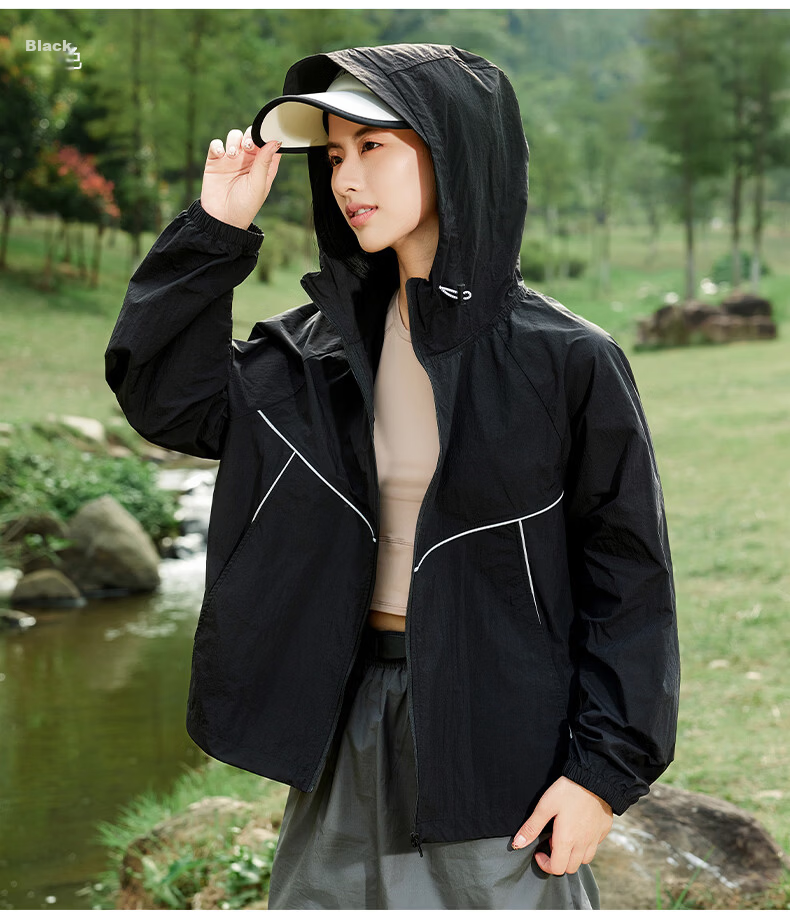 MJ STYLE Women's Casual Sun Protection Jacket 2026 Summer New Cool Loose Original Yarn UV Protection Outdoor Top 15
