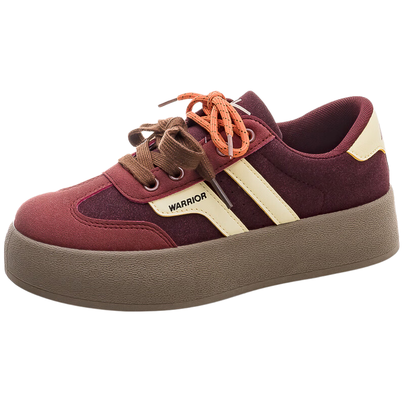 Huili Official Women's Shoes, 2026 Summer Retro Training Shoes, Women's White Sneakers, Height-Increasing Women's Footwear, Beige And Black, Size 37