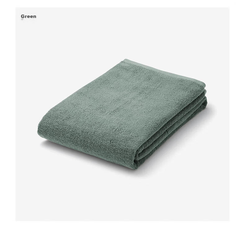 MUJI Cotton Plush Soft Large Bath Towel Pure Cotton Grey 80×160cm 6