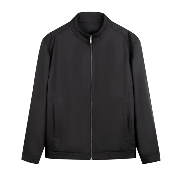 Caizi Men's Stand Collar Jacket Autumn Winter 2025 New Graphene Warm Fabric Embroidered Simple Business Casual Windproof 10