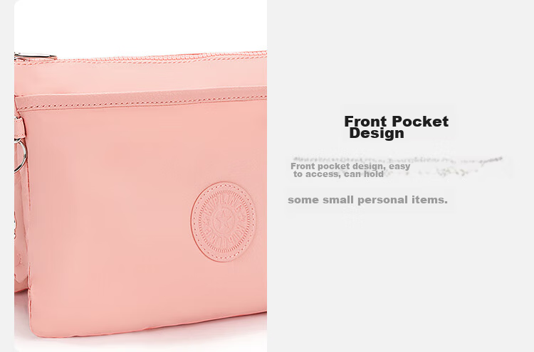 Kipling Fashion Shoulder Bag Multi-Compartment Large Capacity Crossbody Bag RIRI L Soft Pink Birthday Gift 10