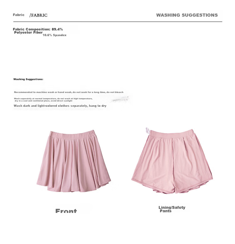 Free Style Ice Silk Sports Pleated Skirt for Women 2026 Summer New Badminton Sun Protection Yoga Anti-Exposure Petite Half Skirt 4