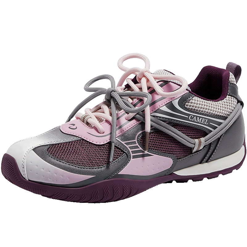 CAMEL Crescent German Training Shoes 4th Gen Women's Colorblock Retro Racing Shoes L26A548053 Purple Size 35