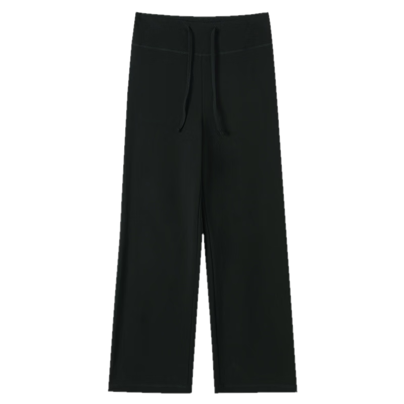 TonLion 2026 Summer New Casual Women's Drawstring Sports Style Straight Loose High-Waist Wide-Leg Pants