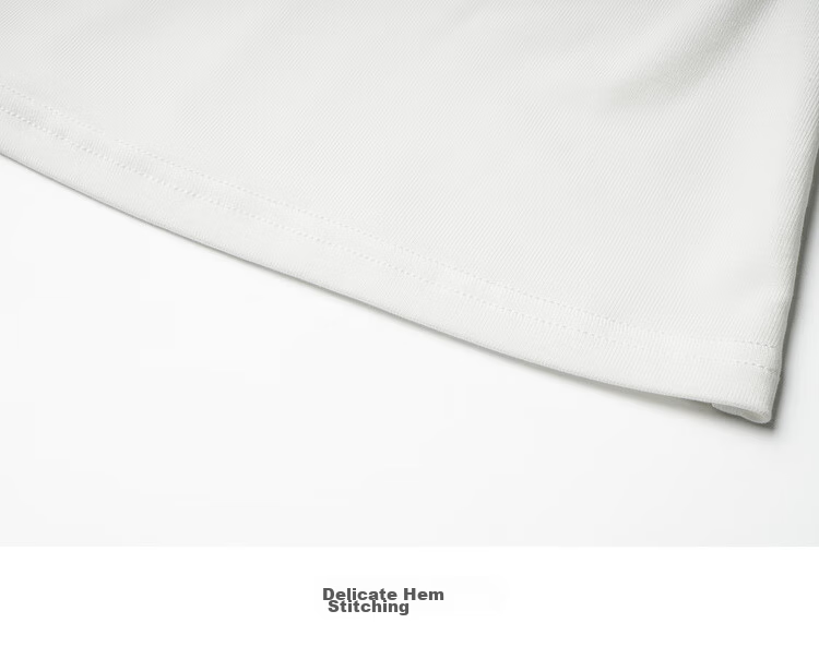 Olrain White U-Neck Slim Fit Short Sleeve T-Shirt for Women Summer Petite Top White L 20