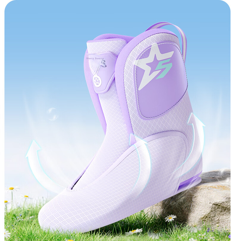 Xiao Zhuangyuan Kids Roller Skates 6-12 Years Old Adjustable Flashing Skates Birthday Gift 2026 New Upgrade Blue L 7