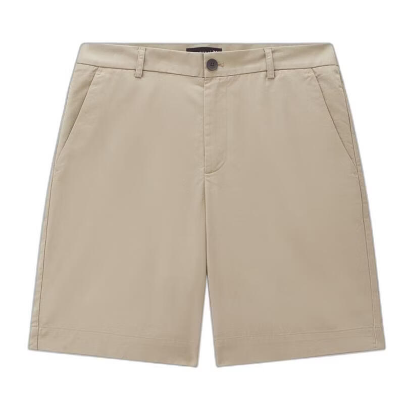 Giordano G+ 2026 Summer New Lyocell Cooling Embroidered Mid-Rise Straight Casual Shorts for Men 01106349