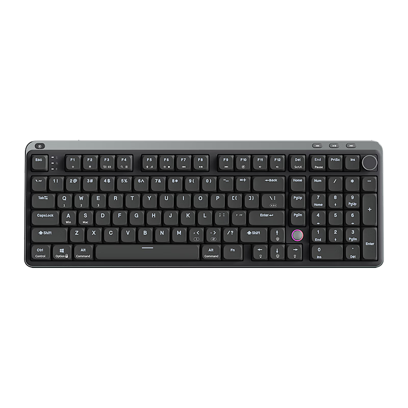 KZZI i98 Low-Profile Three-Mode Mechanical Keyboard 100 Keys Office Lightweight Portable Hot-Swappable Apple iPad Keyboard Long Battery Life Meteor Gray RGB Blueberry Silent Switch MINI