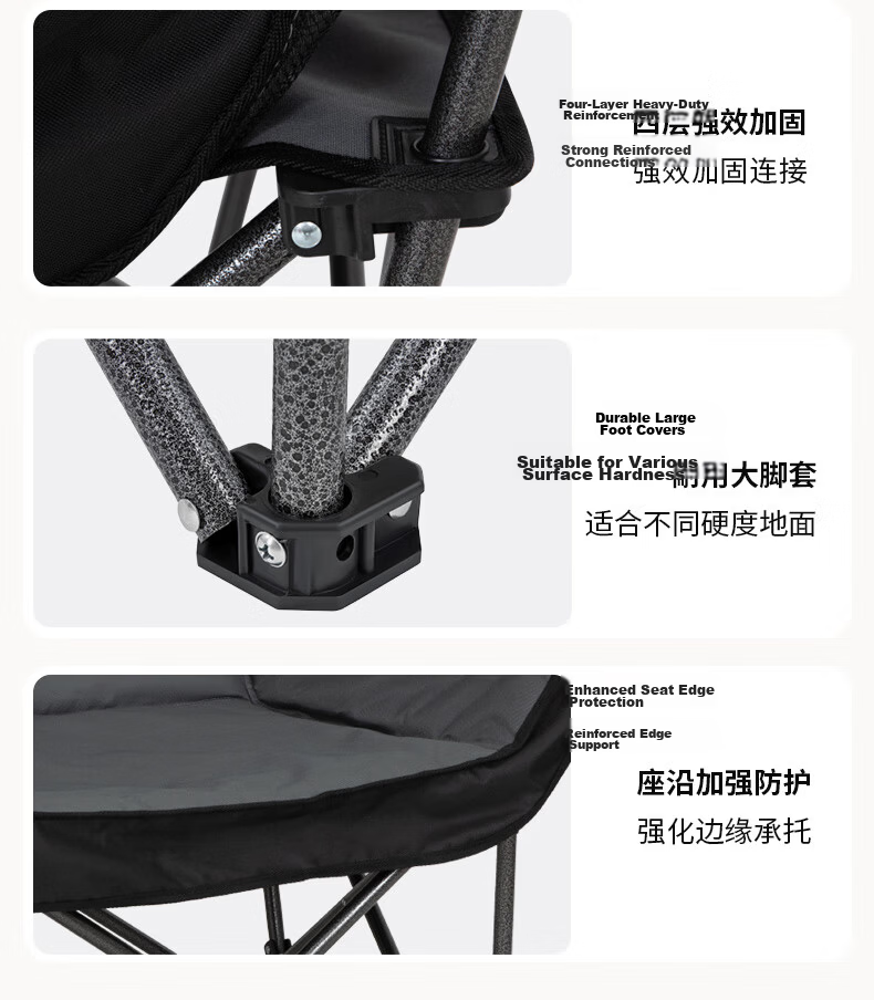 KingCamp Outdoor Folding Chair Wide Sofa Chair Director Chair Portable Folding Stool Sketching Fishing Camping Chair 18
