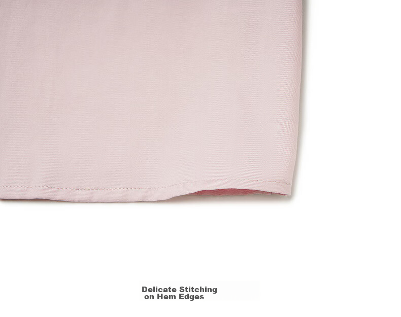 Olrain Ribbon Collar Premium Shirt Women's Spring New Commuter Casual Blouse Pink S 19